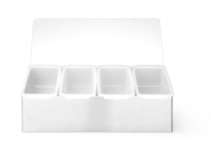 Condiment holder, BarUp, 5 beholdere, 375x140x(H)90mm