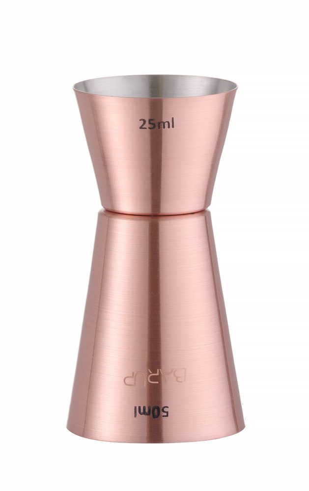 Jigger 25/50 ml, BarUp, Kobber, ⌀42x(H)86mm