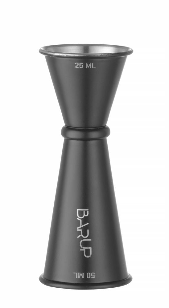 Jigger 25/50 ml, BarUp, Sort, ⌀44x(H)110mm