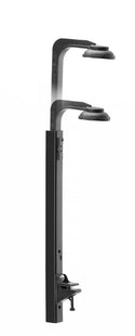 Drypfri beslag, vægmonteret, BarUp, sort, 160x45x(H)350mm
