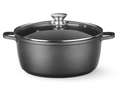 Kasserolle med non-stick belægning, HENDI, 9L, sort, 405x332x(H)138mm, Round