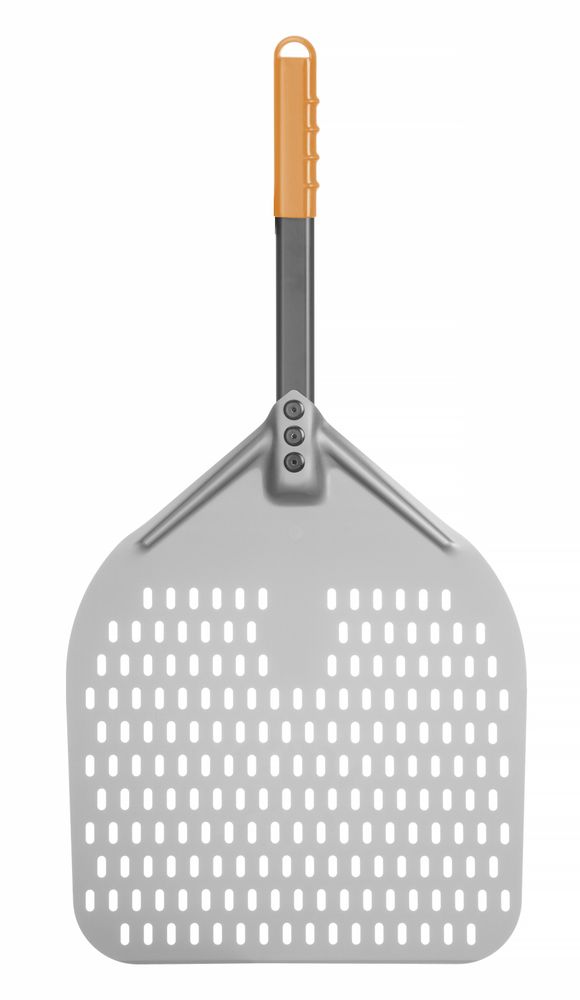 Pizzaspade med kort skaft, firkantet, perforeret, HENDI, 300x660mm
