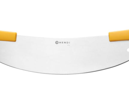 Vuggende pizzaskærer, HENDI, sølv, 533x111mm, Curved