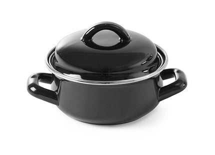 Suppe- og saucegryde - med låg, HENDI, 0,3L, blå, ⌀115x(H)90mm