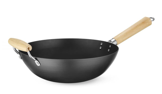 Wok med træhåndtag, HENDI, ⌀324x565mm