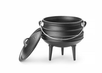 Støbejernsgryde, HENDI, sort, ⌀245x(H)280mm