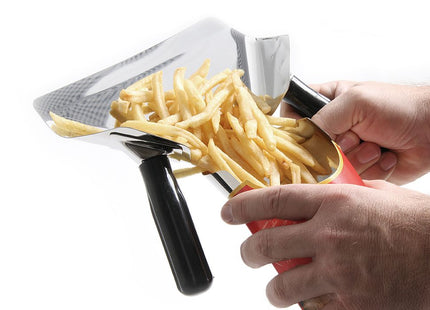 Tragtskovl til pommes frites og nachos, HENDI, sort, 230x220mm