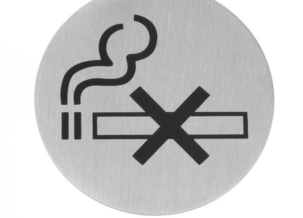 Dørskilte, HENDI, no smoking, ⌀75mm