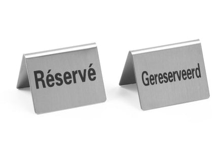 Bordskilt Reserved , HENDI, Reserviert, 4 pcs., 50x35x(H)40mm