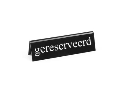 Bordskilt reserveret, HENDI, reserved, 130x30x(H)38mm