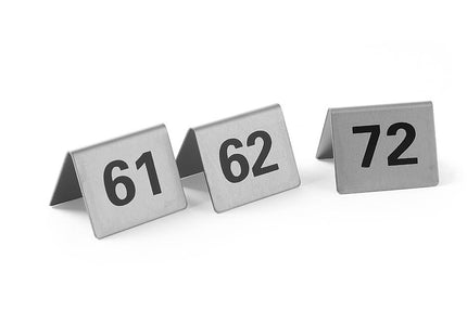 Bordnumre, HENDI, Numbers 61-72, 50x35x(H)40mm