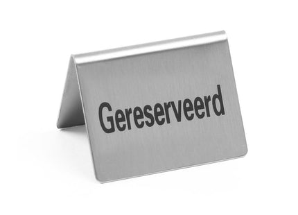 Bordskilt Reserved , HENDI, Reserviert, 4 pcs., 50x35x(H)40mm