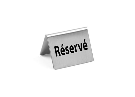 Bordskilt Reserved , HENDI, Gereserveerd, 4 pcs., 50x35x(H)40mm