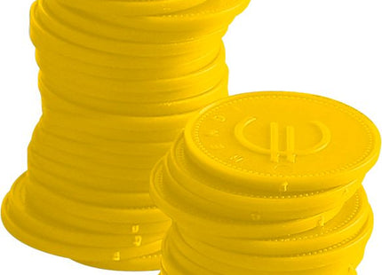 Jetoner – 100 pcs., BarUp, gul, 100 pcs., ⌀25mm