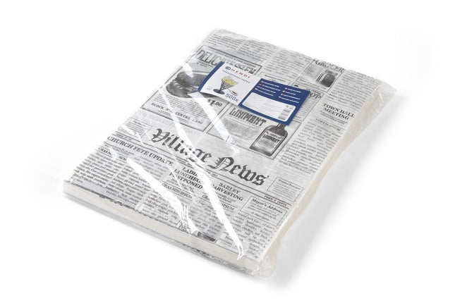 Fedttæt papir, HENDI, Newspaper print, 500 stk., 250x350mm