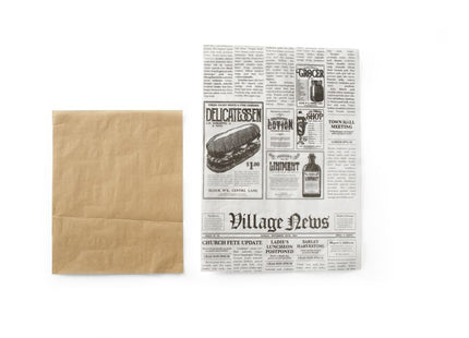 Fedttæt papir, HENDI, Newspaper print, 500 stk., 250x350mm