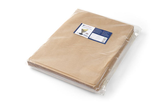 Fedttæt papir, HENDI, beige, 500 stk., 250x350mm