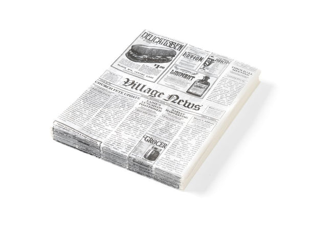 Fedttæt papir, HENDI, Newspaper print, 500 stk., 200x250mm