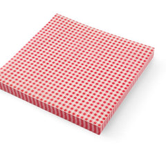 Fedttæt papir, HENDI, checked pattern, 500 stk., 305x305mm
