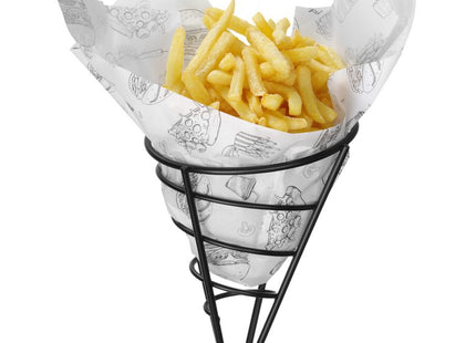 Fedttæt papir, HENDI, Fast Food Illustration Pattern, 500 stk., 250x350mm