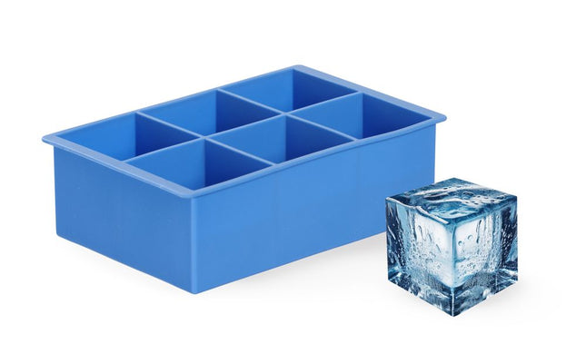 Isterningeform XL, BarUp, Blå, 170x110x(H)52mm