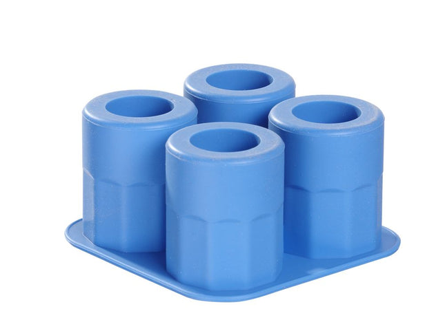 Is-shotglasform, BarUp, Blå, 122x122x(H)60mm