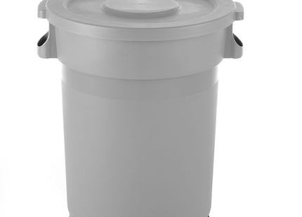 Vogn til rund affaldsbeholder, AmerBox, passer til 691038, Lysegrå, ⌀455x(H)165mm