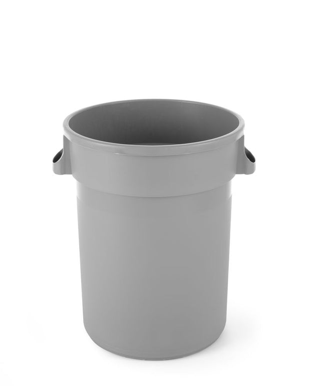 Rund affaldsbeholder, AmerBox, 120L, Lysegrå, ⌀550x(H)690mm