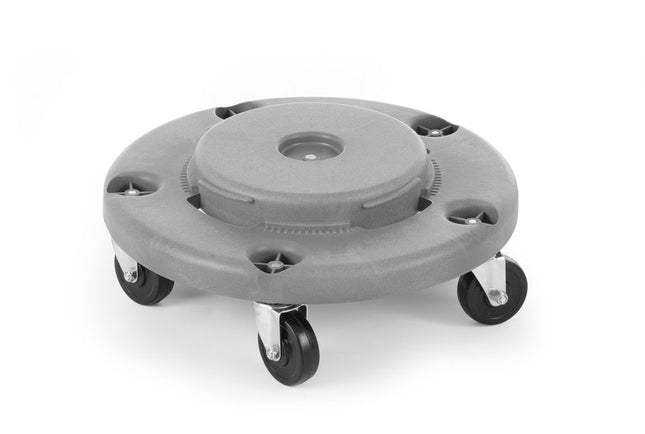 Vogn til rund affaldsbeholder, AmerBox, passer til 691038, Lysegrå, ⌀455x(H)165mm