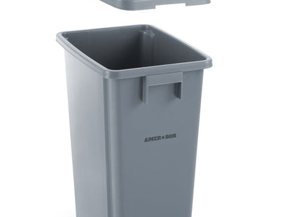 Låg med åbning til 60 l rektangulær beholder, HENDI, rund åbning, 660x470x(H)30mm