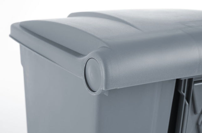 Pedalspand, AmerBox, 68L, Lysegrå, 490x410x(H)660mm