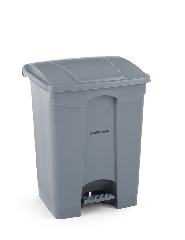 Pedalspand, AmerBox, 68L, Lysegrå, 490x410x(H)660mm
