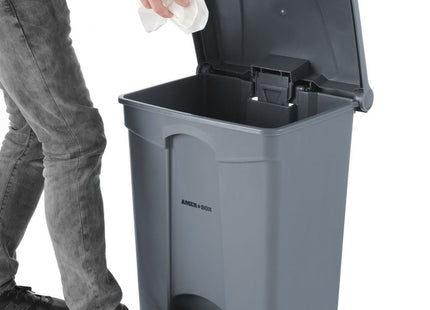 Pedalspand, AmerBox, 87L, Lysegrå, 500x410x(H)815mm