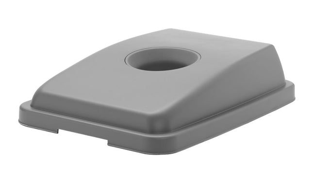 Låg med åbning til 60 l rektangulær beholder, HENDI, rund åbning, 660x470x(H)30mm