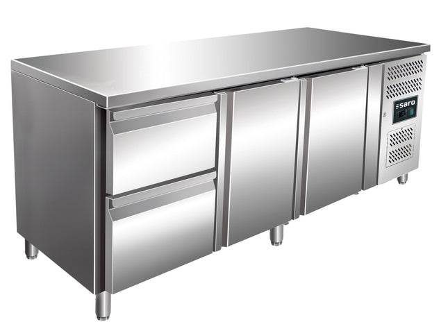 Kølebord med 2 låger og 1x 2 skuffesæt, model KYLJA 3110 TN