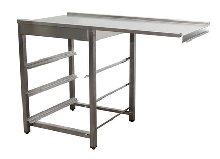 Afløb bord til opvaskemaskine højre side, 1200mm