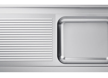 Bordplade med 1 vask - højre - 700 x 1400 mm