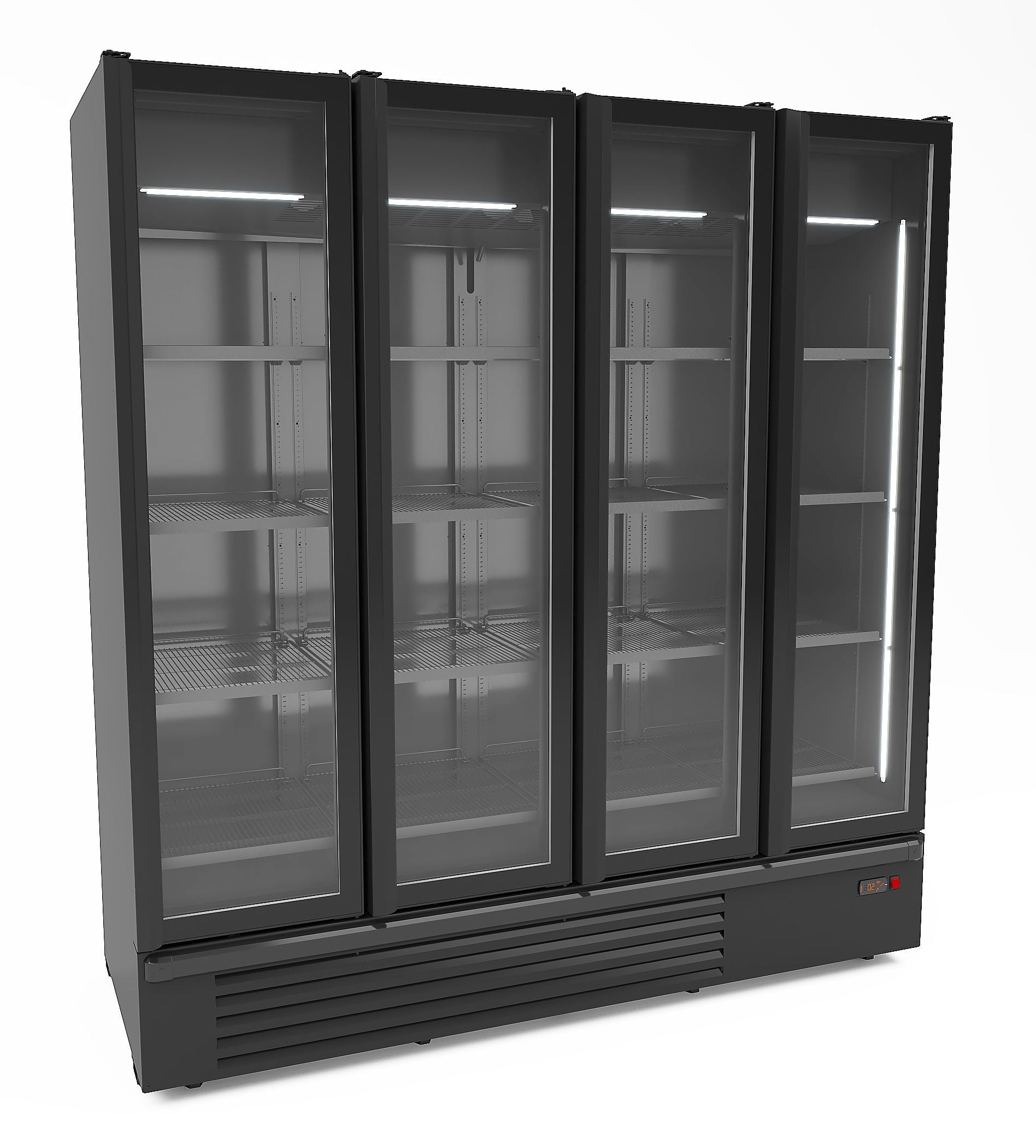 Displaykøleskab - 4 låger - 1850 liter