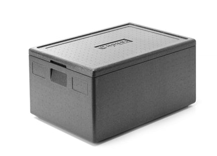 Isolerende transportkasse, HENDI, Kitchen Line, GN 1/1, 40L, Sort, 600x400x(H)283mm