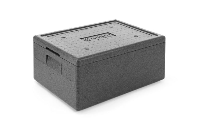 Isolerende transportkasse, HENDI, Kitchen Line, GN 1/1, 40L, Sort, 600x400x(H)283mm