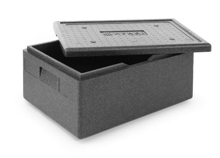 Isolerende transportkasse, HENDI, Kitchen Line, GN 1/1, 40L, Sort, 600x400x(H)283mm