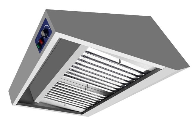 Vægmonteret emhætte komplet med motor – 900 × 1.200 mm