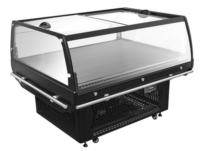 Køleø med glas dække 1.3