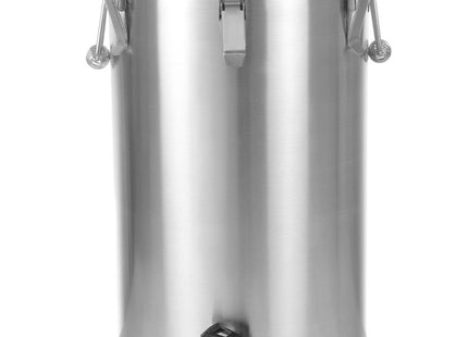 Isoleret transportbeholder – med tappehane, HENDI, Profi Line, 15L, Sølv, ⌀330x(H)280mm