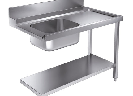 Indløbsbord - bundhylde - højre - 1200 mm - til 7280.0045 / 7280.0046