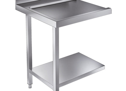 Udløbsbord med bundhylde - venstre - 700 mm - til 7280.0045 / 7280.0046