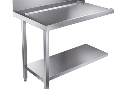 Udløbsbord med bundhylde - venstre - 1100 mm - til 7280.0045 / 7280.0046