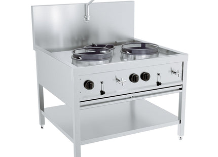 GAS WOK bord 2X17KW + 1X9KW