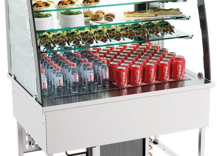 Drop-in køledisplay 140L åben front