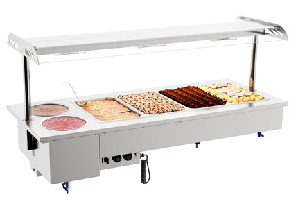 Drop-in bain-marie enhed med skåle 4/1
